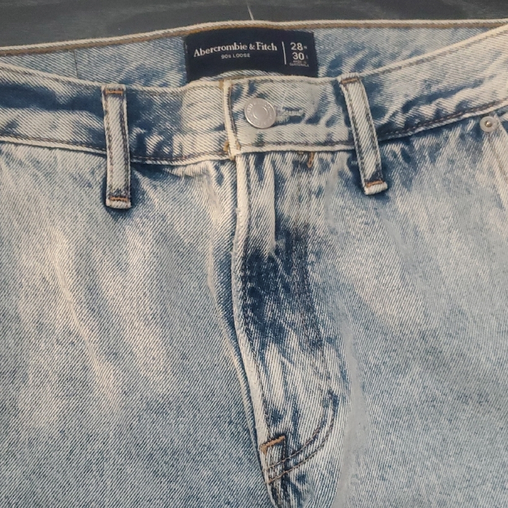 Abercrombie & Fitch Slim Blue Jeans with Vintage Appeal
